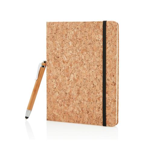 A5 Notebooks With Bamboo Pen Including Stylus Custom Logo