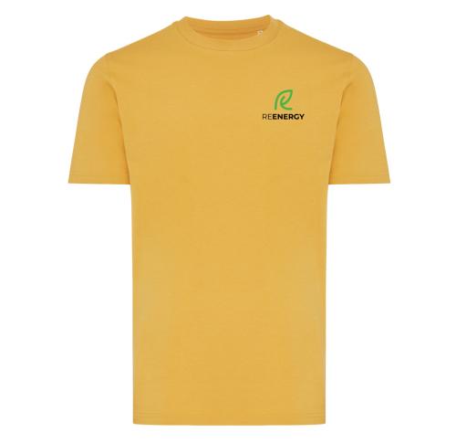 Iqoniq Brett recycled cotton t-shirt - Yellow ochre Custom Logo