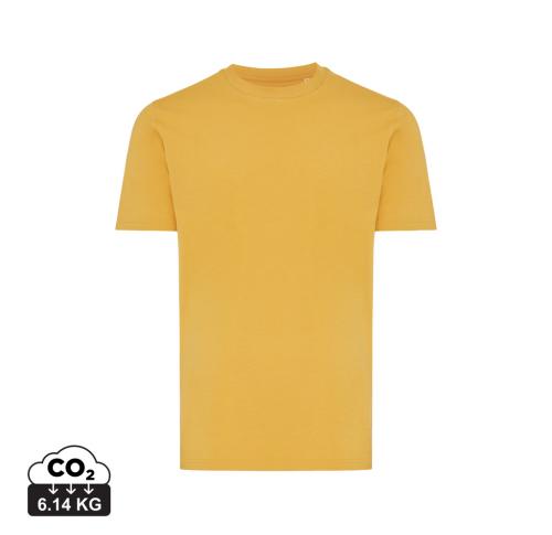 Iqoniq Brett recycled cotton t-shirt - Yellow ochre Custom Logo