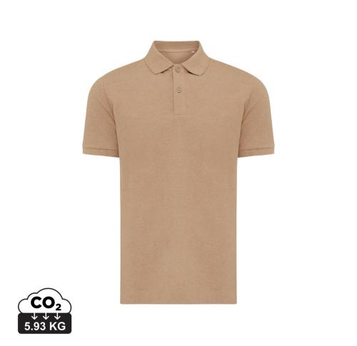 Iqoniq Yosemite recycled cotton pique polo - heather Brown heather brown
