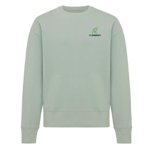 Iqoniq Branded Kruger relaxed recycled cotton crew neck - Green iceberg green