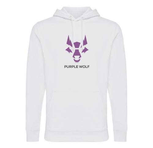 Iqoniq Jasper recycled cotton hoodie - White recycled white