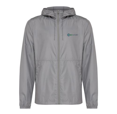 Iqoniq Logan recycled polyester lightweight jacket silver grey