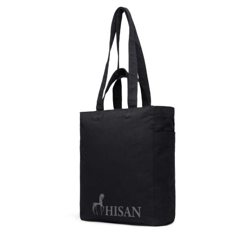 VINGA Hilo AWARE™ recycled canvas zip tote black