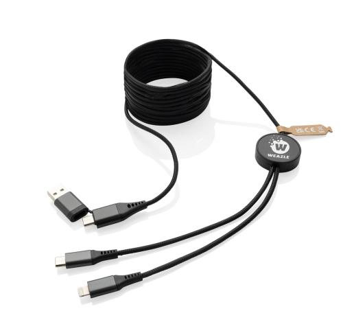 Terra RCS recycled PET 3 meter  4-in-1 cable grey