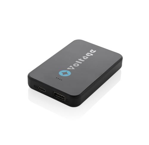 Boostcore RCS recycled plastic powerbank 5.000mAh with USB C black