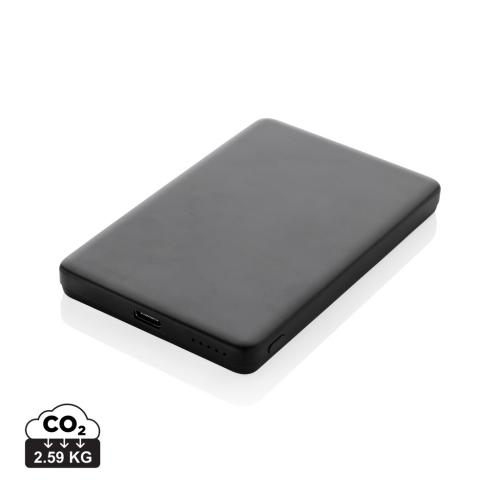 Orion RCS recycled aluminum 5000 mah 5W magnetic powerbank black