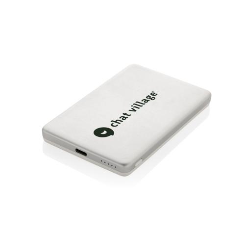 Orion RCS recycled aluminum 5000 mah 5W magnetic powerbank silver