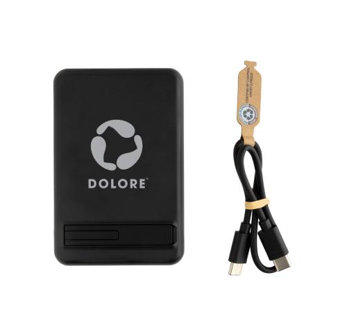 Zen RCS rplastic 5000 mah 5W magnetic bamboo powerbank black