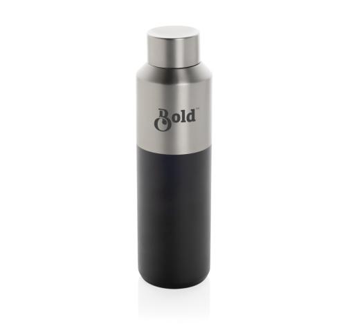 Fluid RCS certified recycled steel water bottle 600ml black