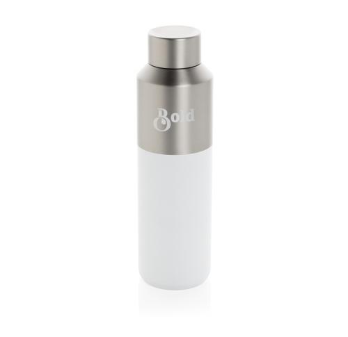 Fluid RCS certified recycled steel water bottle 600ml white