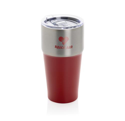 Fluid RCS certified recycled steel tumbler 500ml red
