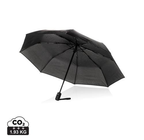 Swiss Peak Vito Aware™ RPET 21 inch auto open/close umbrella black