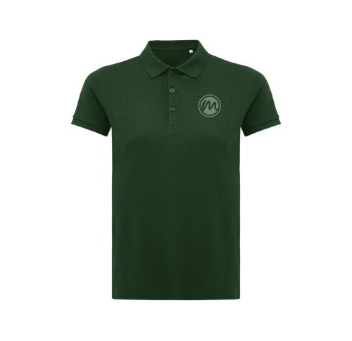 Iqoniq Yosemite women recycled cotton pique polo forest green