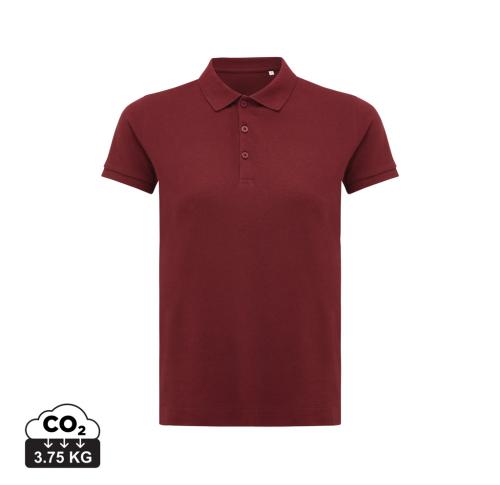 Iqoniq Yosemite women recycled cotton pique polo burgundy