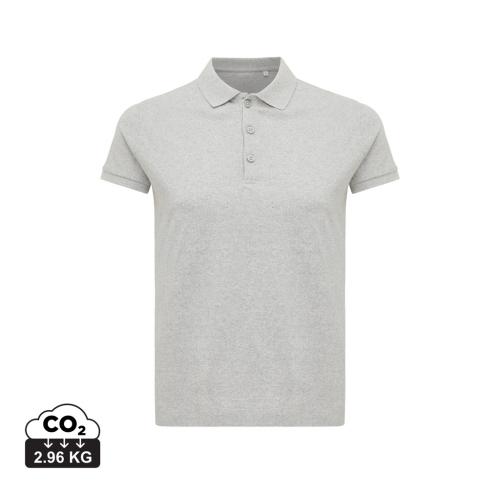 Iqoniq Yosemite women recycled cotton pique polo heather grey Customised Logo