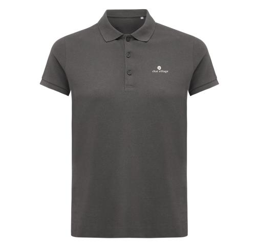 Iqoniq Yosemite women recycled cotton pique polo anthracite