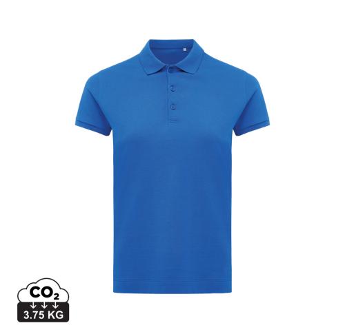 Iqoniq Yosemite women recycled cotton pique polo royal blue