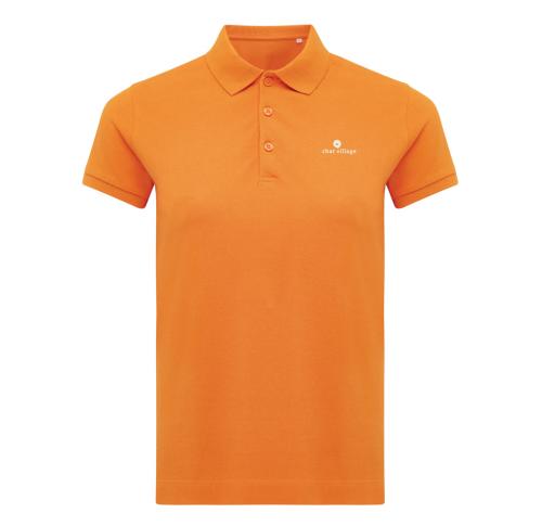 Iqoniq Yosemite women recycled cotton pique polo orange