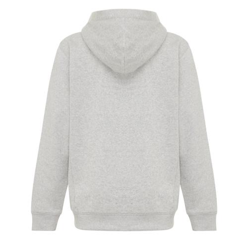 Iqoniq Yengo kids recycled cotton hoodie with sidepockets light heather grey