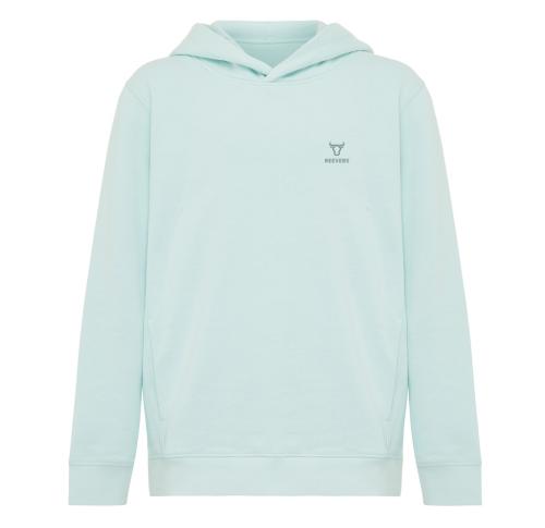 Iqoniq Yengo kids recycled cotton hoodie with sidepockets crushed mint