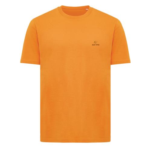 Iqoniq Sierra lightweight recycled cotton t-shirt orange