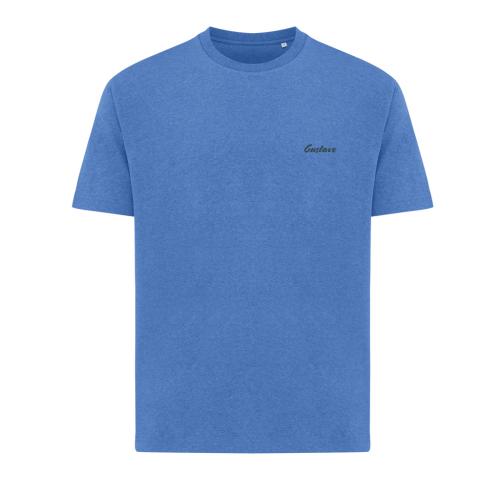 Iqoniq Teide recycled cotton t-shirt heather blue
