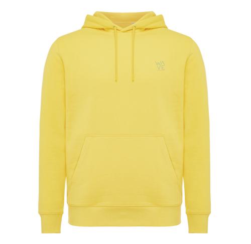 Iqoniq Rila lightweight recycled cotton hoodie yellow