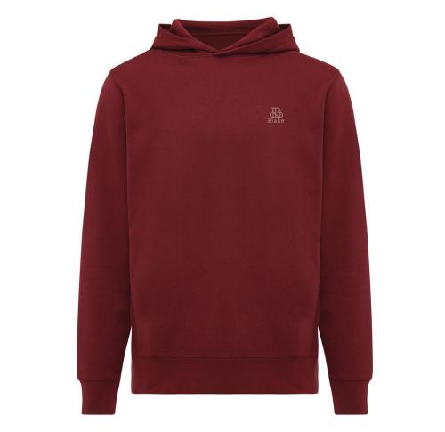 Iqoniq Yengo recycled cotton hoodie with sidepockets burgundy