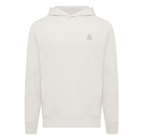 Iqoniq Yengo recycled cotton hoodie with sidepockets ivory white