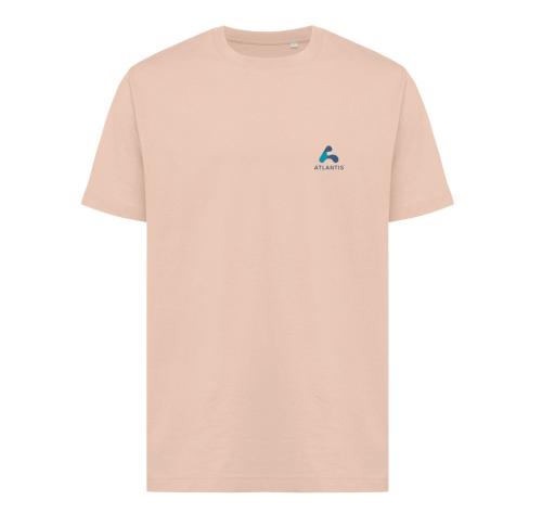 Iqoniq Kakadu relaxed recycled cotton t-shirt peach nectar Custom Logo
