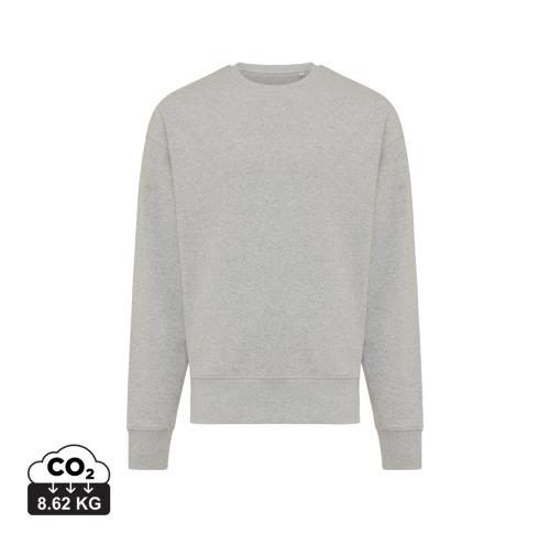 Iqoniq Kruger Relaxed Recycled Cotton Crew Neck Heather Grey