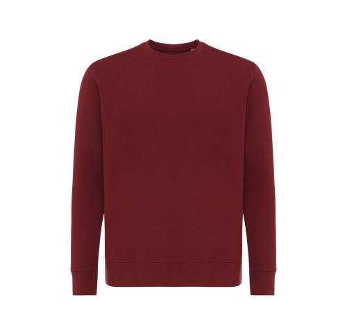 Iqoniq Etosha lightweight recycled cotton crew neck burgundy Custom Logo