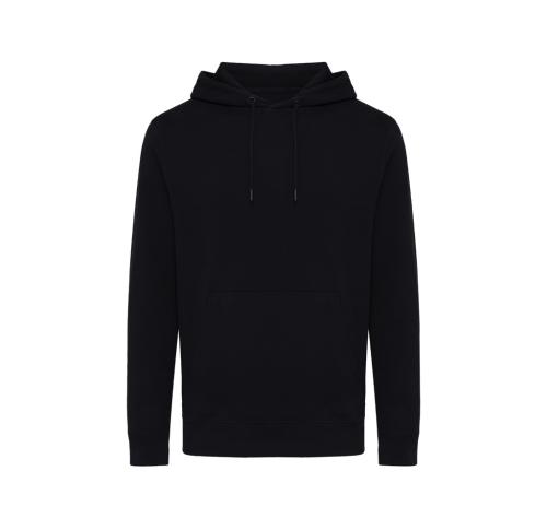 Iqoniq Rila lightweight recycled cotton hoodie black Custom Logo