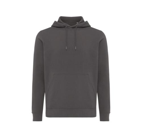 Iqoniq Rila lightweight recycled cotton hoodie anthracite