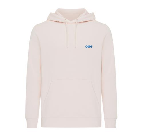 Iqoniq Rila lightweight recycled cotton hoodie cloud pink
