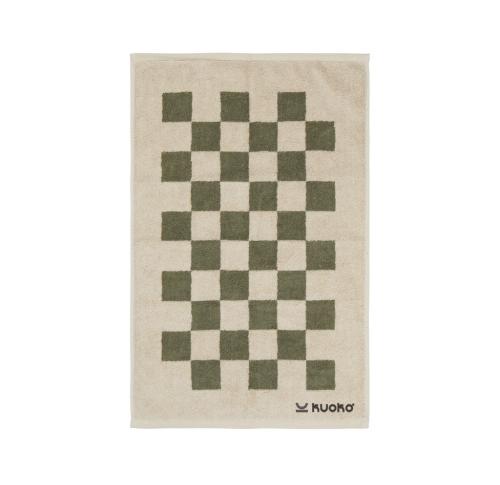 VINGA Elba OCS organic cotton towel, 4 pcs set green, beige