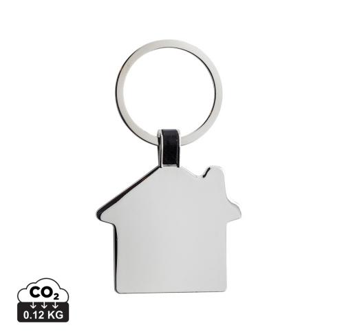 RCS recycled zinc alloy house keyring silver