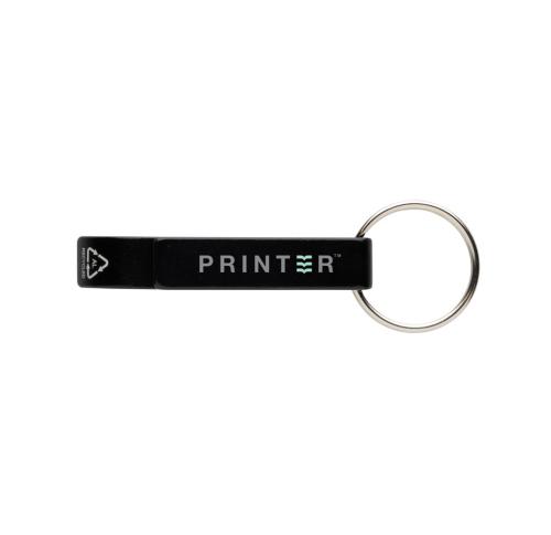 RCS recycled aluminum bottle and can opener black