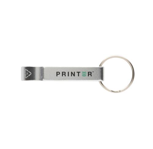 RCS recycled aluminum bottle and can opener silver