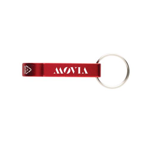 RCS recycled aluminum bottle and can opener red