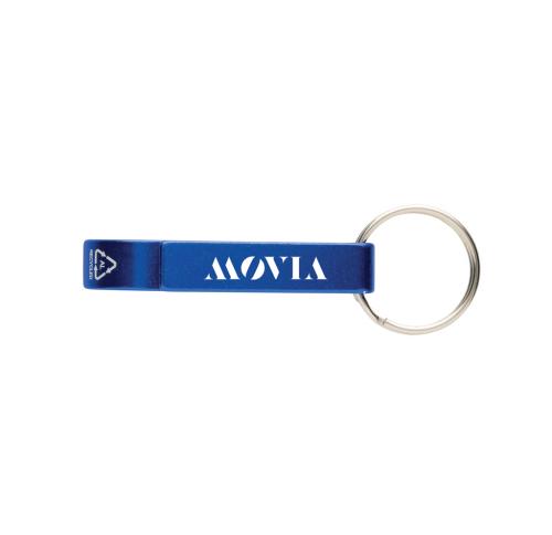 RCS recycled aluminum bottle and can opener blue