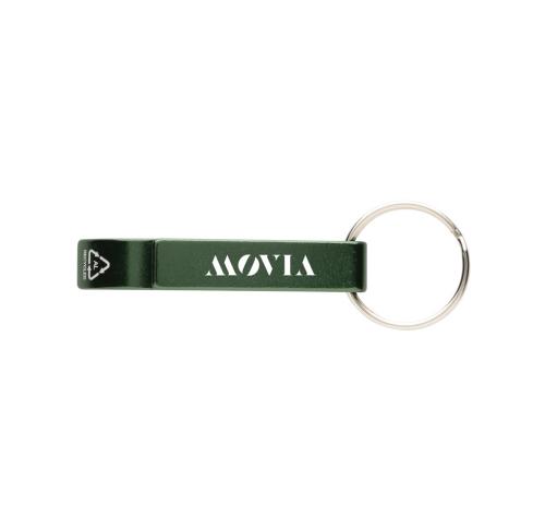 RCS recycled aluminum bottle and can opener green