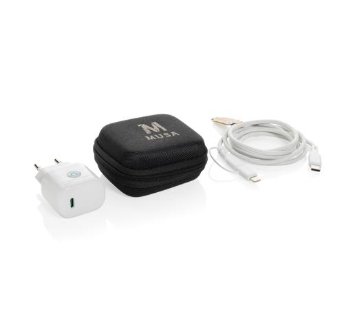 Boost RCS reycled PET 20W type C 2 pcs charging set black
