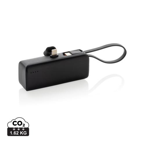Powerlink RCS rplastic 3000 mAh powerbank iOS connector black