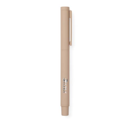 Branded VINGA Baltimore RCS recycled SS pen greige