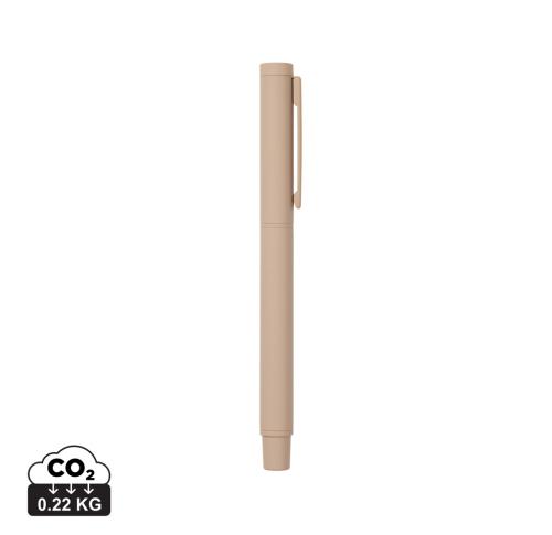 Branded VINGA Baltimore RCS recycled SS pen greige