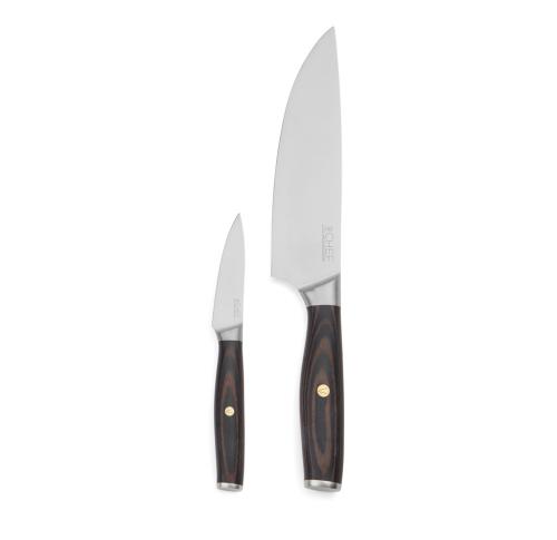 VINGA Tara RCS recycled steel chef's set steel, black