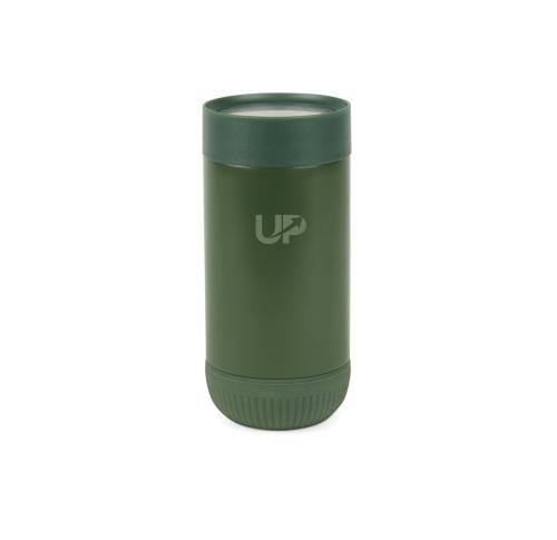 Custom VINGA Erie RCS recycled SS push mug 350 ML green, green