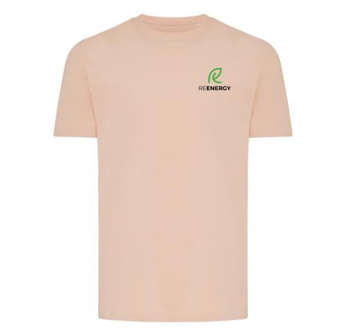 Iqoniq Brett recycled cotton t-shirt peach nectar